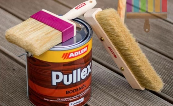 Обновление террасы с помощью масла ADLER Pullex Boden-Ol.
