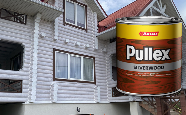 Долговечная с эффектом металлик лазурь Adler Pullex Silverwood