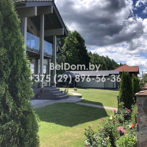Покраска дома из клеенного бруса