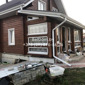 Герметизация швов дома из профилированного бруса Мозырь