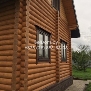 Шлифовка деревянного дома, покраска, теплый шов Ельск