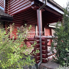 Шлифовка, покраска, теплый шов для деревянного дома из оцилиндрованного бревна под ключ Смолевичи