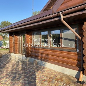 Шлифовка деревянного дома, покраска, теплый шов Климовичи