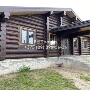 Шлифовка деревянного дома, покраска, теплый шов Шклов