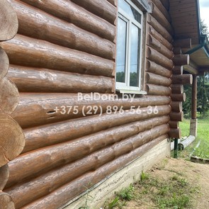 Герметизация швов дома ручной рубки Зеленое Минский район фото 4