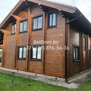 Теплый шов для дома из профилированного бруса Минский район вид 2