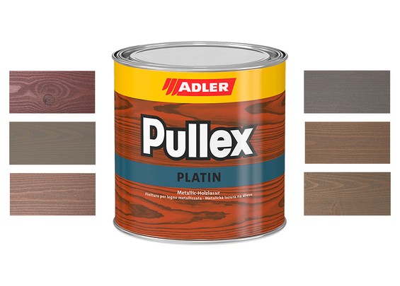 Лазурь с эффектом серебра Adler Pullex Platin Карнеолрот