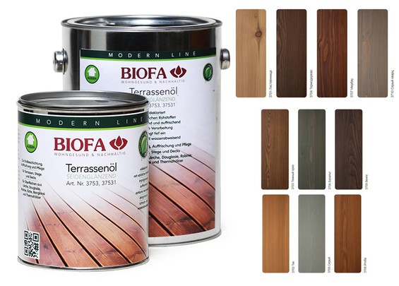 Масло для террас Biofa 3753 Темный орех