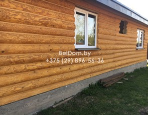 Герметизация швов сруба дома ручной рубки Полоцк вид 6