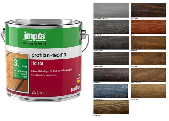 Террасное масло Impra profilan-Teoma Holzol Lichhtgrau