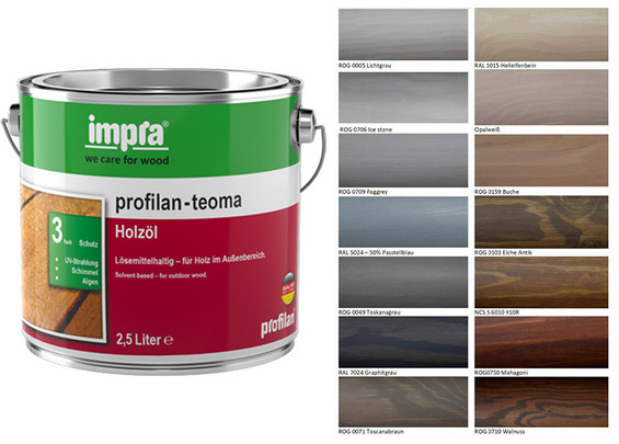 Террасное масло Impra profilan-Teoma Holzol Lichhtgrau