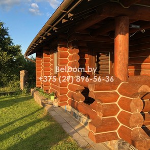 Отделка бани ручной рубки в Браславе фото 3