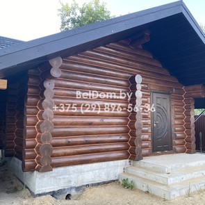 Отделка сруба бани снаружи Гомель фото 4