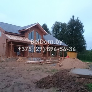 Резка проемов для окон и дверей, установка обсад (окосячка), учтановка окон в доме из профилированного бруса Минский район