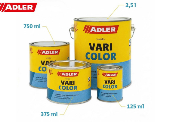 ADLER Varicolor матовый лак на водной основе Бирюзово-синий RAL 5018