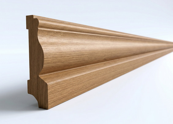 Плинтус Крокодил дуб массив 120×17×3000 мм (сорт Экстра)