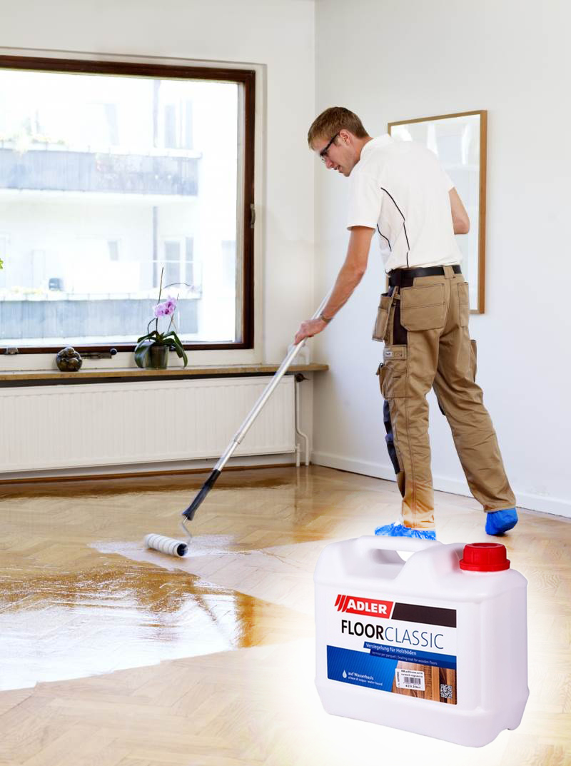Применение лака для пола Adler Floor-Classic
