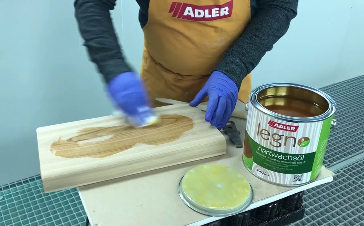 Применение масла Adler Legno-Hartwachsol