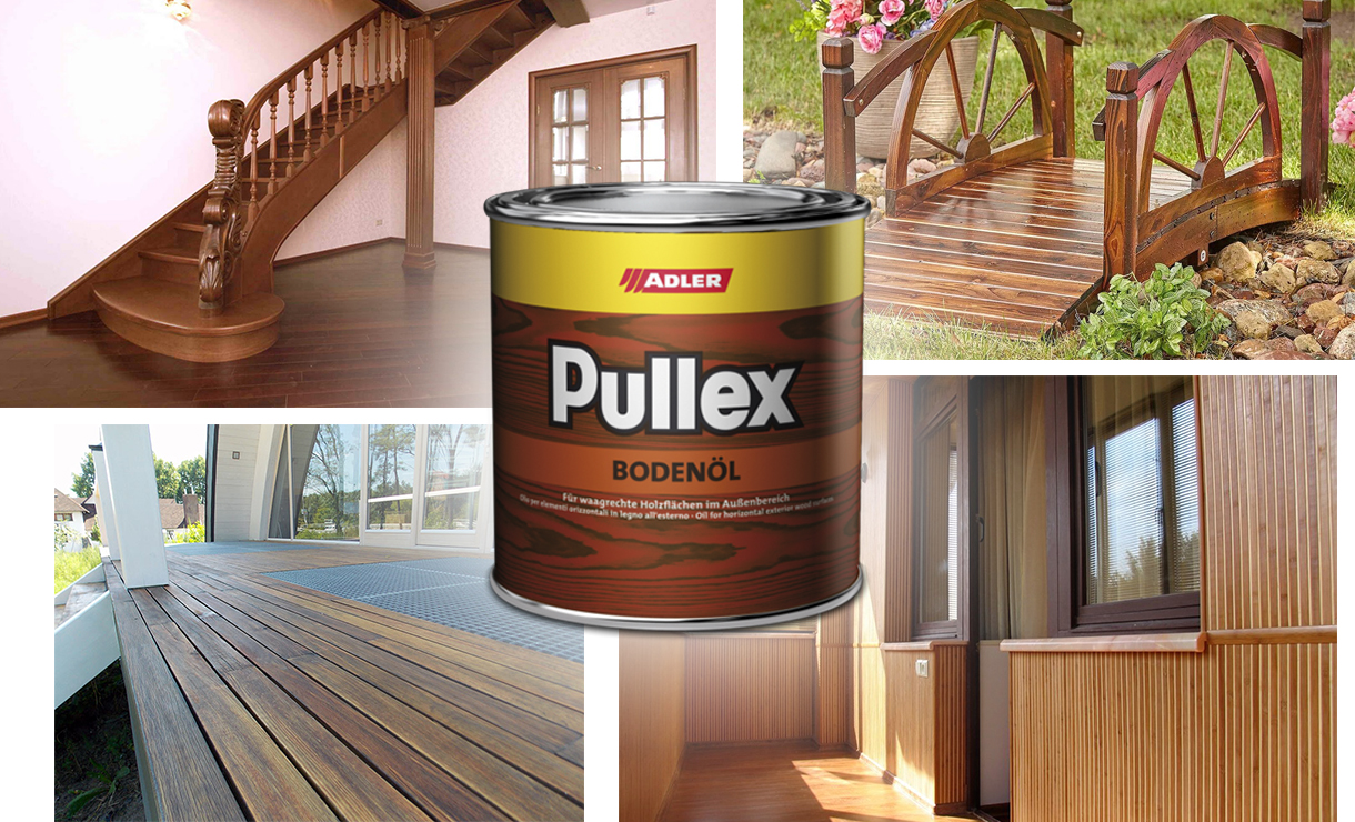 Применение террасного масло Adler Pullex Bodenol
