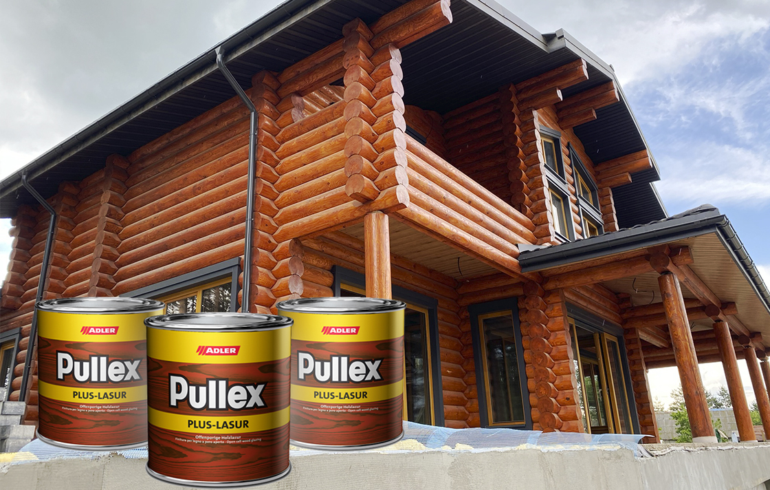 Применение лазури для наружных работ Adler Pullex Plus Lasur